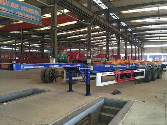 40ft Semi Container Trailer Skeletal loại vận chuyển hạng nặng