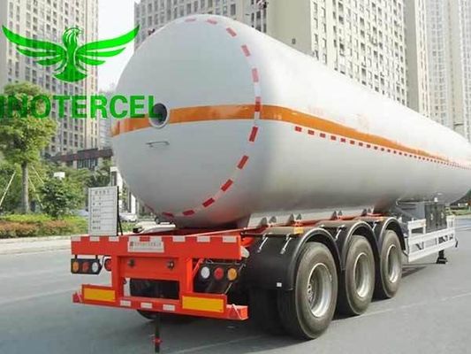 55000Ltr Tank Gas Semi Trailer Ba trục Lng Semi Trailer