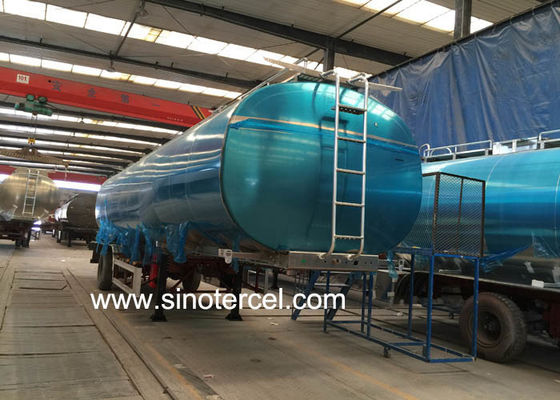 Semi Vac trailer Tank nhiên liệu Semi trailer với logo tùy chỉnh