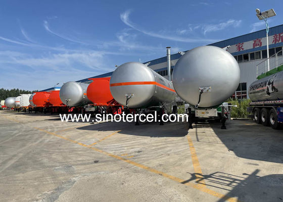 Q235 Thép cacbon thùng nhiên liệu Semi-trailer với một khoang cho vận chuyển hàng hóa lớn