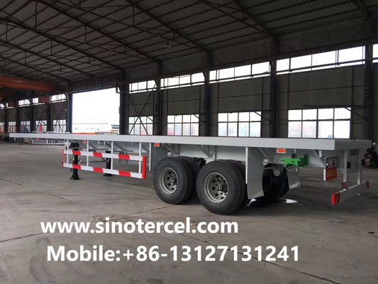 Phân khúc xe bán kéo giường phẳng tùy chỉnh giải pháp cuối cùng cho nhu cầu vận chuyển hạng nặng 20-30Tons trắng