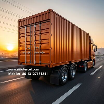 53ft màu vàng hộp đóng bán trailer với cửa bên và phía sau