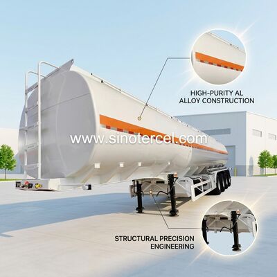 30CBM Tank nhiên liệu Semi trailer với vật liệu thép carbon Q235