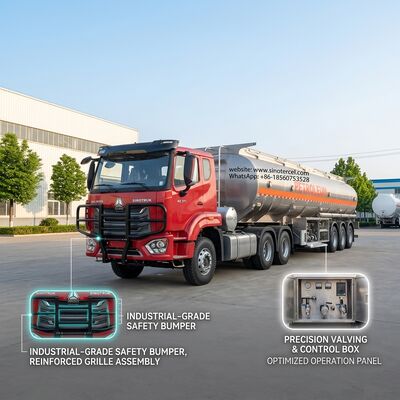 40CBM Dầu mỏ bán thùng xe kéo 3 trục 7 khoang