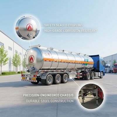 Semi trailer Tank nhiên liệu 35CBM Tank Semi trailer