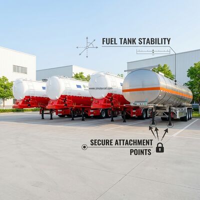 Tùy chỉnh 60CBM dầu Tanker Semi trailer với máy bơm và dòng chảy