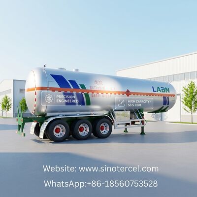 30CBM -60CBM Semi Tanker Trailer Pentane Semi Trailer 3 trục / 4 trục