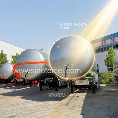 3Axle Tank Fuel Semi-Trailer 30CBM-60CBM Thùng chứa nước Semi-Trailer