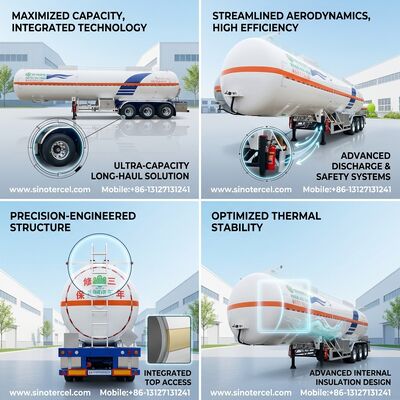 30CBM -60CBM Semi Tanker Trailer Pentane Semi Trailer 3 trục