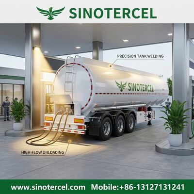 Rơ moóc bồn nhiên liệu 3 trục 35CBM với tùy chọn ABS