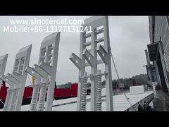 3 trục giường phẳng bán trailer với bề mặt khung chống rỉ sét màu trắng